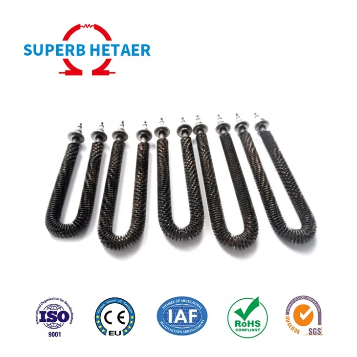 220V 1200W Double U Type Electric Stainless Steel Air Tubular Fin Heater
