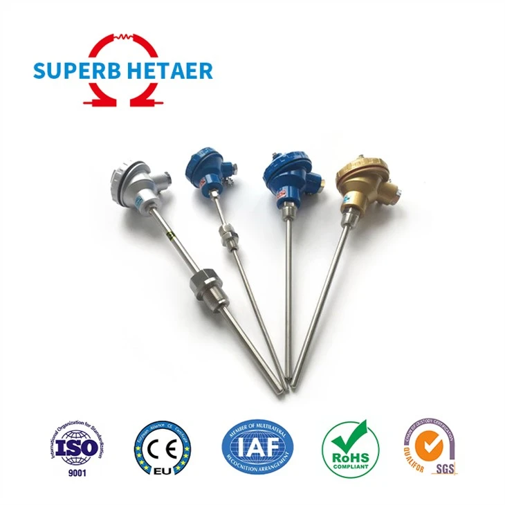Wholesale 0-800C Industrial Probe Temperature Senor Immersion PT100 K-type Thermocouple For Injection Plastic