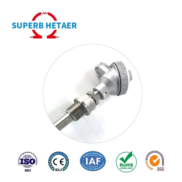 Wholesale 0-800C Industrial Probe Temperature Senor Immersion PT100 K-type Thermocouple For Injection Plastic